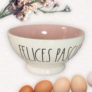 🆕️ Felices Pascuas cuenco rosas y amarillos por Rae Dunn - NWOT